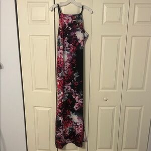 VENUS Floral Prom Dress - Black and Pink